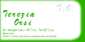 terezia orsi business card